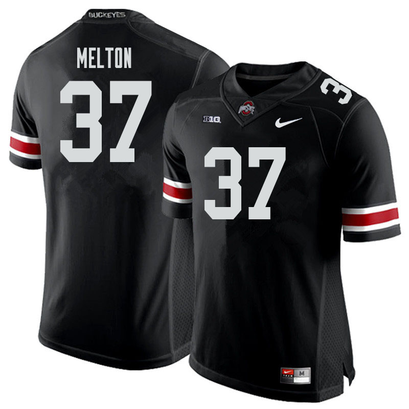 Men #37 Mitchell Melton Ohio State Buckeyes College Football Jerseys Sale-Black